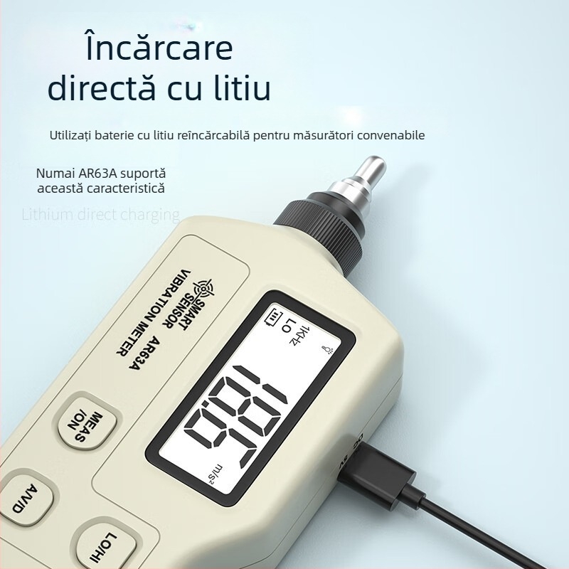 Tester de vibrații Hima – dispozitiv portabil de înaltă precizie pentru testarea vibrațiilor, model AS63A, pentru detectarea defecțiunilor mecanice ale motorului