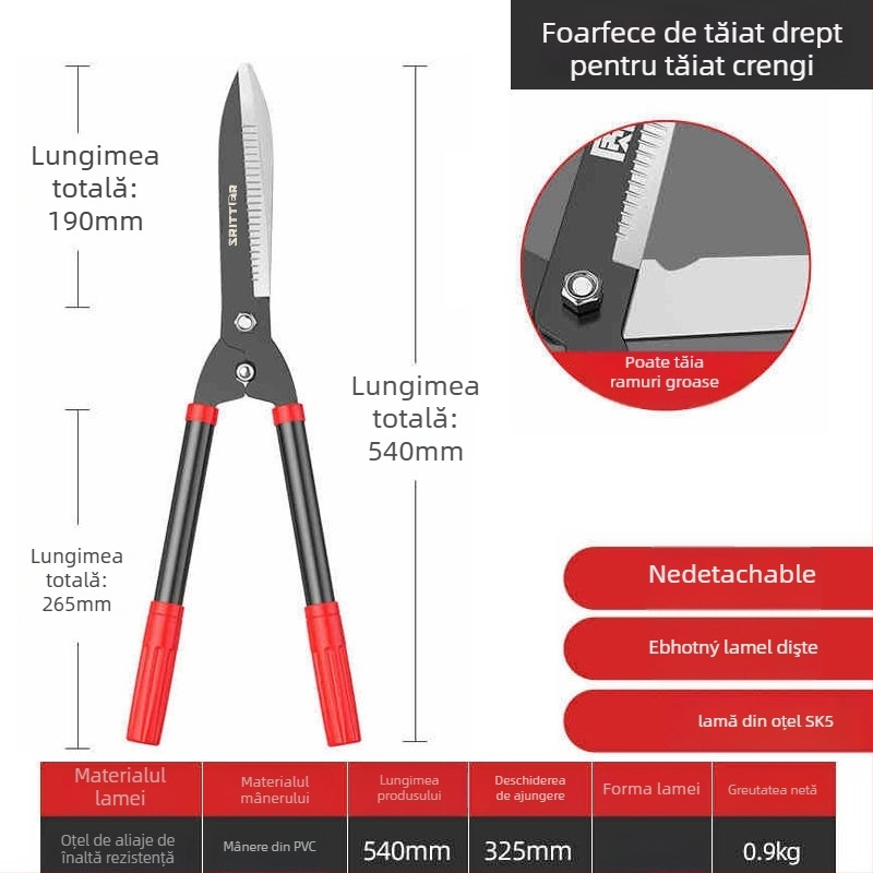 Weiliang Foarfece de grădină pentru tăierea florilor, gazonului, gardurilor vii și a ramurilor