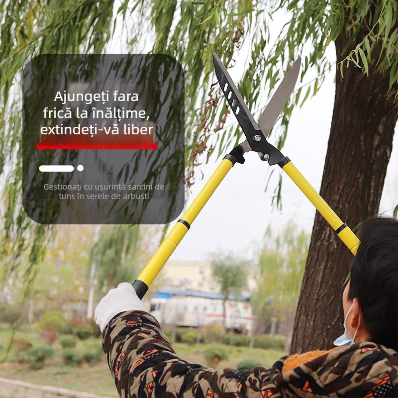 Foarfecă de grădină pentru tăiere cu design retractabil – pentru tăierea ramurilor și tufelor – Respecting