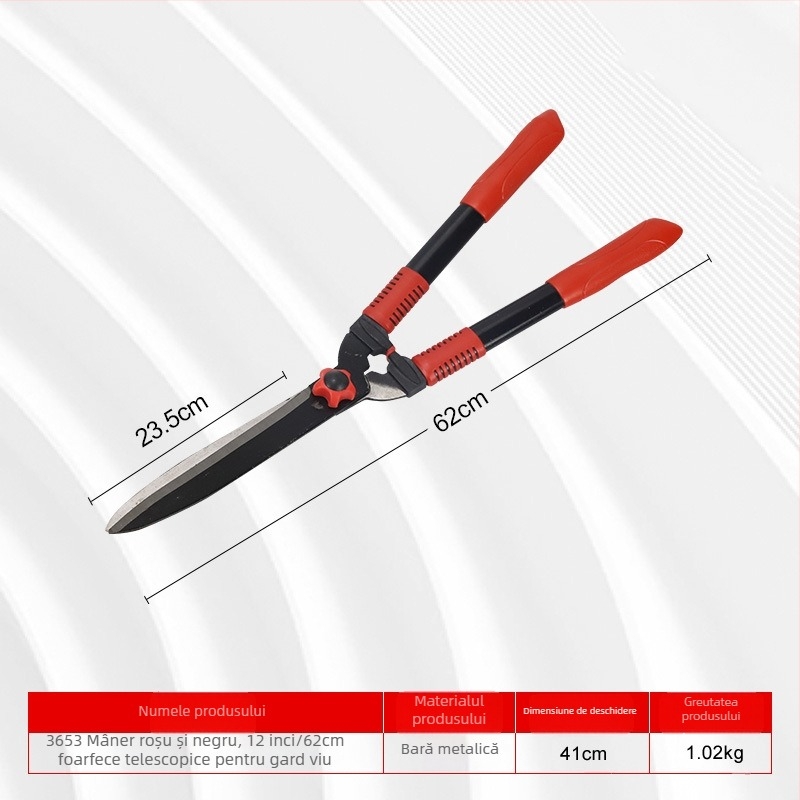 Foarfecă de grădină pentru tăiere cu design retractabil – pentru tăierea ramurilor și tufelor – Respecting