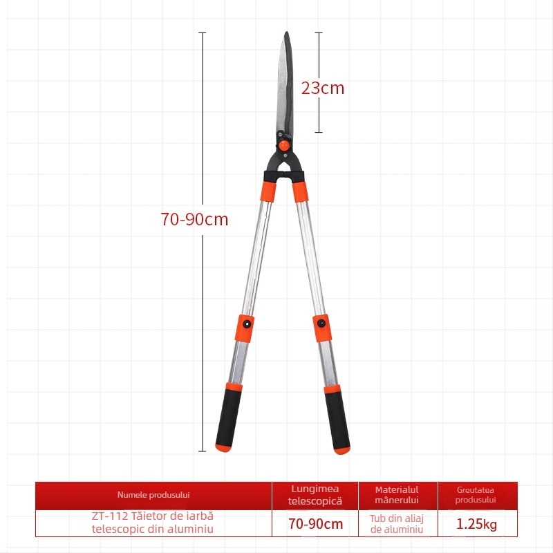 Foarfecă de grădină pentru tăiere cu design retractabil – pentru tăierea ramurilor și tufelor – Respecting