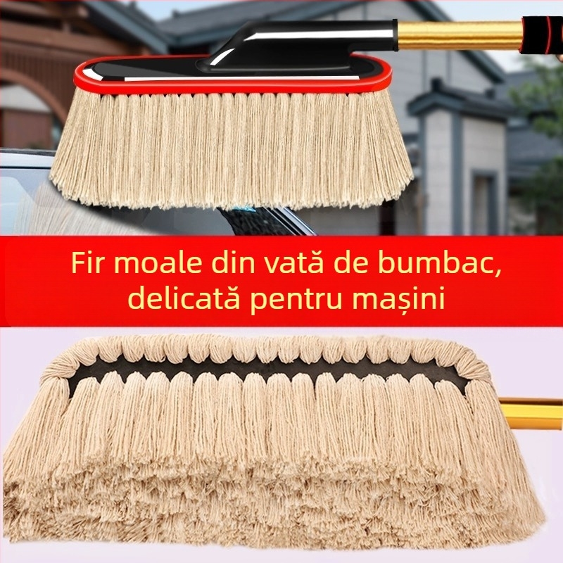 Perie aplicare cerii auto; mâner din aliaj; peri din bumbac; brand Mayrich; etichetare privată și personalizare disponibile