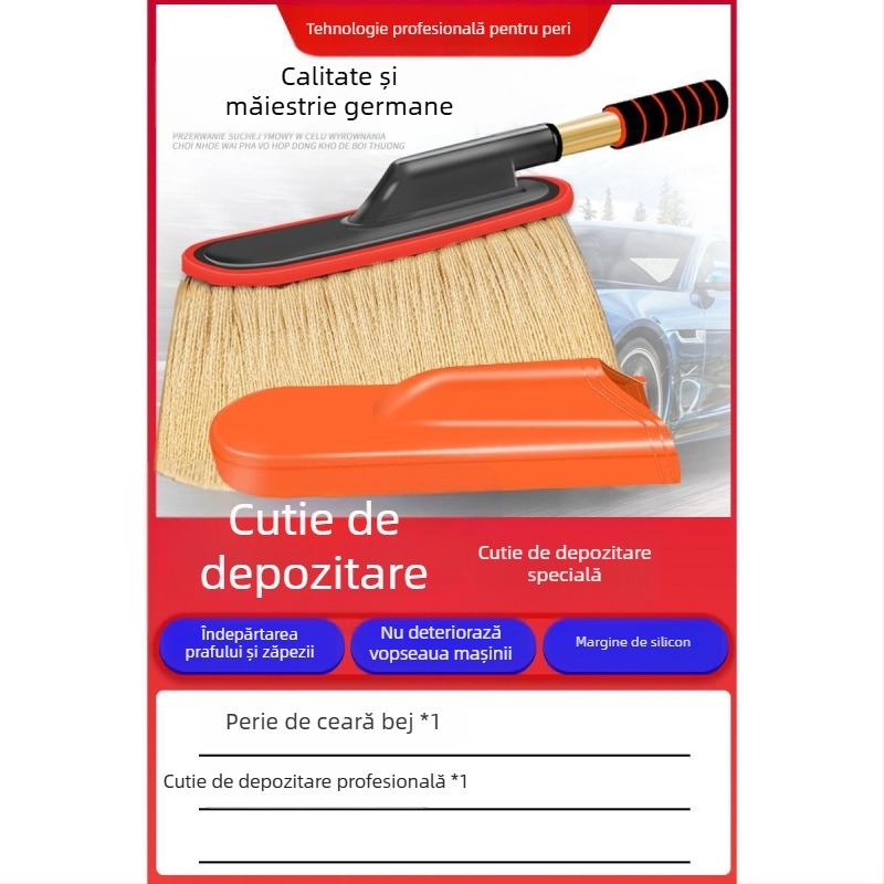 Perie aplicare cerii auto; mâner din aliaj; peri din bumbac; brand Mayrich; etichetare privată și personalizare disponibile