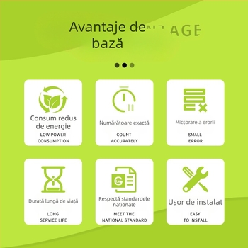 DD28 Măsurător mecanic monofazat, cu capac transparent, citire precisă, instalare ușoară