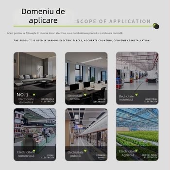 DD28 Măsurător mecanic monofazat, cu capac transparent, citire precisă, instalare ușoară