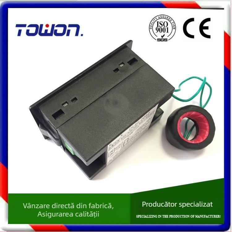 DL85-2042A voltmetru-ampermetru digital cu afișaj dual, AC 80-300V, 100A, precizie 1%