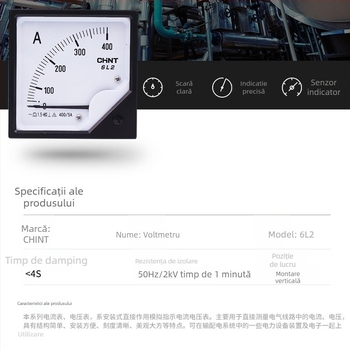 CHNT/Chint ampermetru cu indicator 6L2, 0-1000 A, montare directă