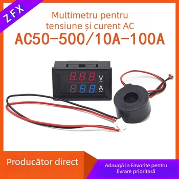 RT-3 Contor Coulomb digital și măsurător de tensiune-curent AC cu transformator; interval de măsură 10A/50A/100A; intrare AC50-500V; ieșire DC0-100V; temperatură ambiantă -10°C până la +85°C; eroare de măsurare tensiune 1