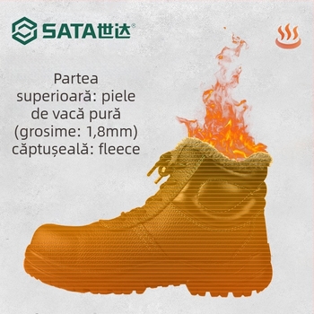 Încălțăminte de protecție pentru electricieni, căptușită cu fleece, AFF0201A 6kV izolație, anti-șoc și anti-perforație, înălime până la gleznă