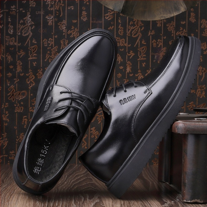 Pantofi izolați pentru electricieni – piele de vită, partea superioară joasă, pentru tensiune înaltă, marca Jiuzhou Wolf Warrior