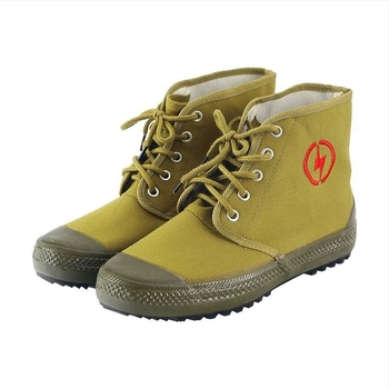 Pantofi izolați 10kV, ghete înalte din canvas, respirabile, pentru electricieni, unisex