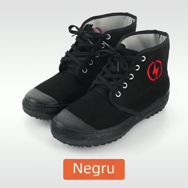 Pantofi izolați 10kV, ghete înalte din canvas, respirabile, pentru electricieni, unisex
