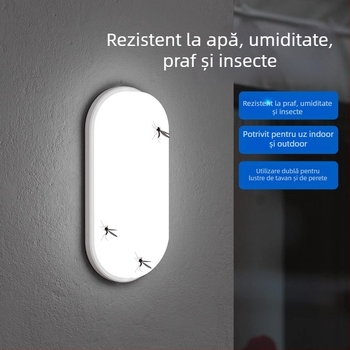 Lumină de perete exterior – stil simplu; carcasă PC; ambalaj SMD; 220V; funcționare continuă 16–24 de ore