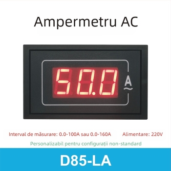 Măsurător de tensiune și curent AC, afișaj digital de înaltă precizie, 110V/220V/380V, instrument trifazat
