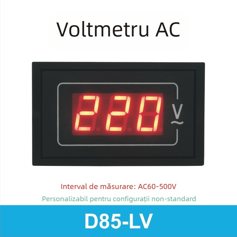 Măsurător de tensiune și curent AC, afișaj digital de înaltă precizie, 110V/220V/380V, instrument trifazat