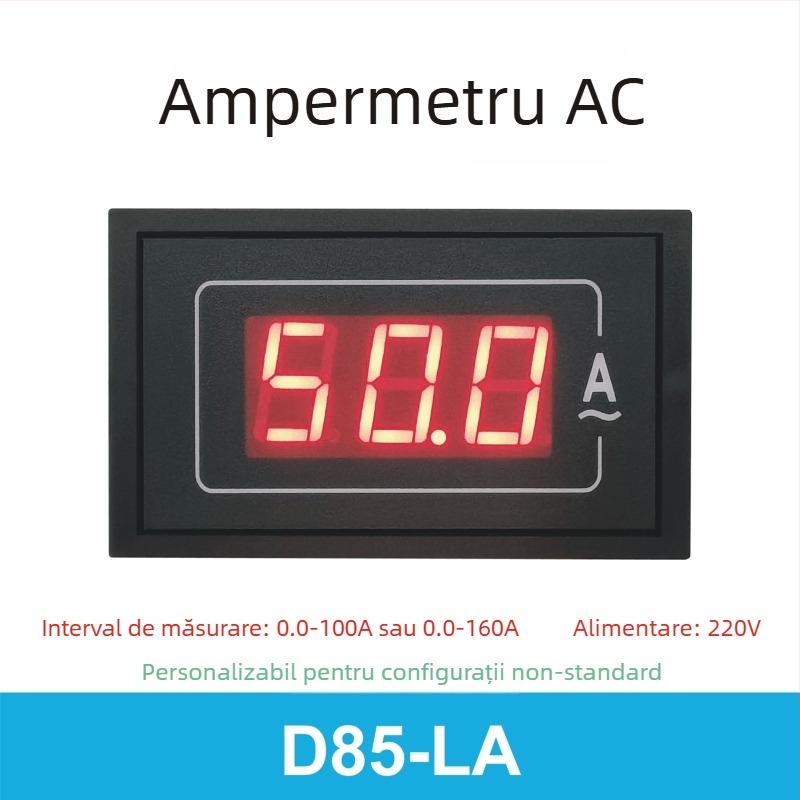 Măsurător de tensiune și curent AC, afișaj digital de înaltă precizie, 110V/220V/380V, instrument trifazat