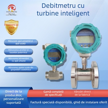 Debitmetru cu turbina pentru lichide – Ruitest Instruments, 0-2000 m³/h, afișaj digital