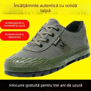 Pantofi de antrenament din pânză camuflată, unisex, cu talpă anti-derapare, rezistenți la uzură, cu partea superioară de înălime medie, anti-perforație