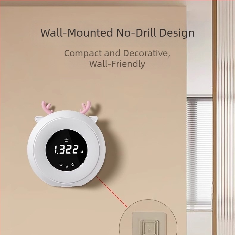 Instrument de măsurare a înălțimii și greutății cu LiDAR pentru copii – afișaj LED de 3 inci, operare tactilă, baterie reîncărcabilă