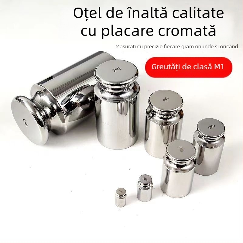 Greutăți pentru balanță de grad M1, oțel cromat, 500 g, instrument didactic standard (Marcă: Unique; Model: Other; Material: Other; Utilizare: Other)