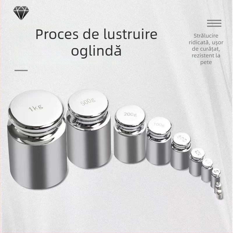 Greutăți pentru balanță de grad M1, oțel cromat, 500 g, instrument didactic standard (Marcă: Unique; Model: Other; Material: Other; Utilizare: Other)