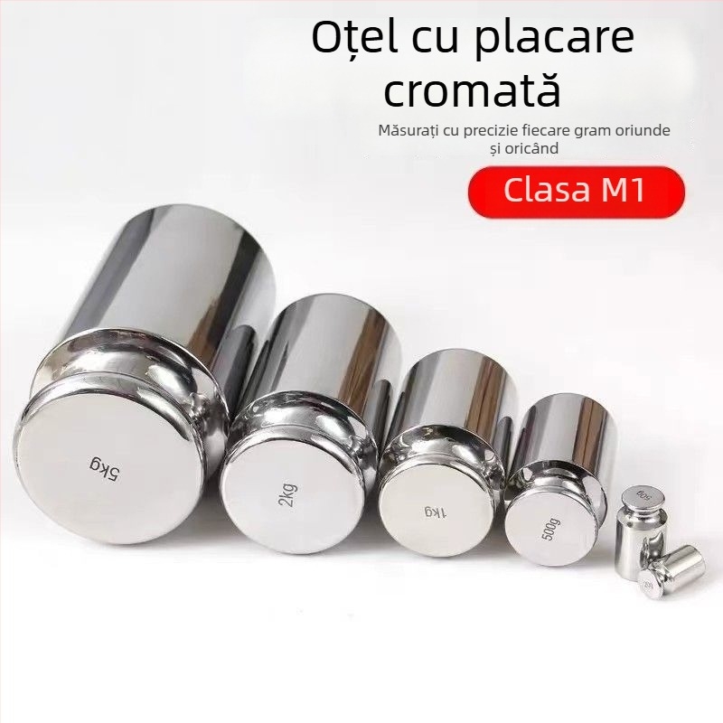 Greutăți pentru balanță de grad M1, oțel cromat, 500 g, instrument didactic standard (Marcă: Unique; Model: Other; Material: Other; Utilizare: Other)