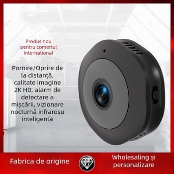 2K Cameră wireless WiFi pentru interior/exterior, vedere de noapte IR, obiectiv 25mm, detecție mișcare