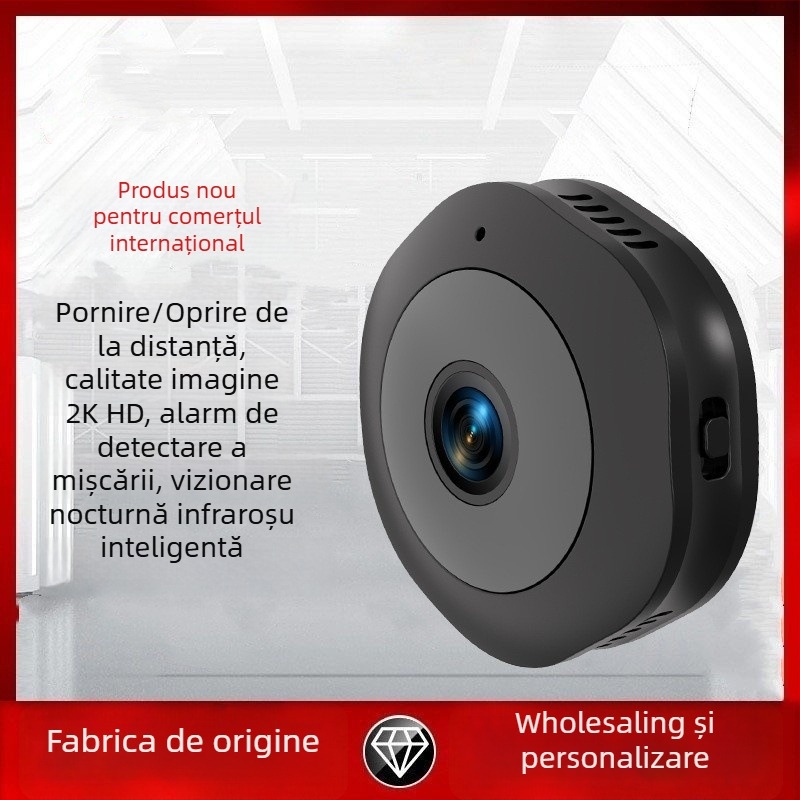 2K Cameră wireless WiFi pentru interior/exterior, vedere de noapte IR, obiectiv 25mm, detecție mișcare
