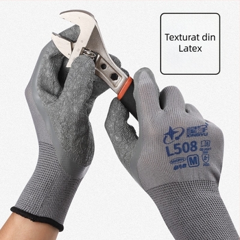 Mănuși de lucru din latex, antiderapante, rezistente la temperaturi scăzute