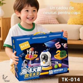 Balans Aritmetic Spațial: Jucărie-puzzle interactivă cu iepuraș pentru copii — Învățare timpurie, dezvoltă gândirea logică și coordonarea mâna-ochi; plastic 3C, certificat (2024152202054298)