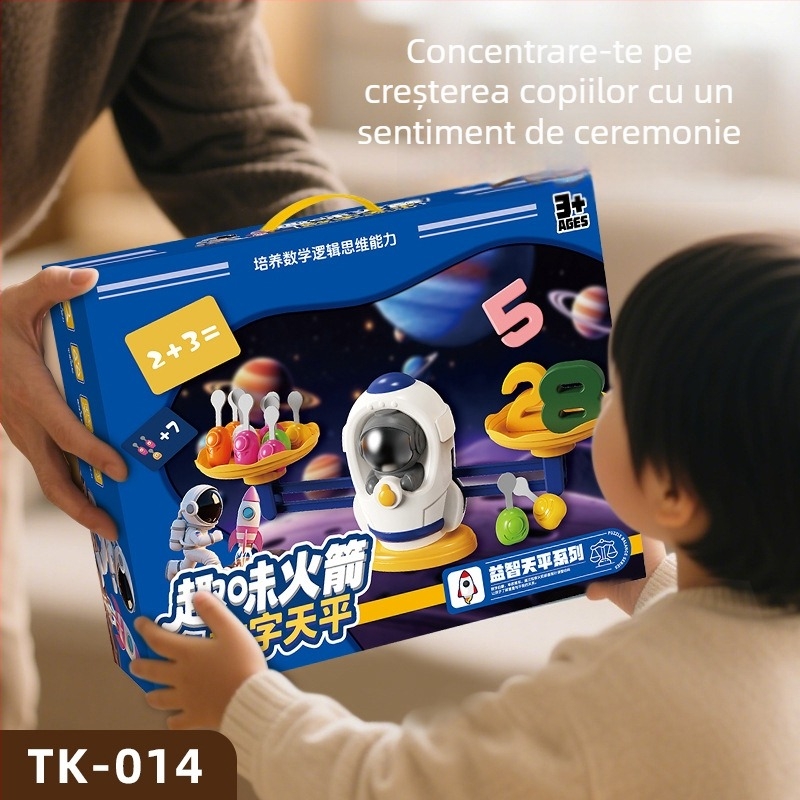 Balans Aritmetic Spațial: Jucărie-puzzle interactivă cu iepuraș pentru copii — Învățare timpurie, dezvoltă gândirea logică și coordonarea mâna-ochi; plastic 3C, certificat (2024152202054298)