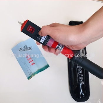 Baiding tester de tensiune înaltă/joasă, cu mâner izolat, indicator sonor și luminos, 220V, baterie LR44 3V