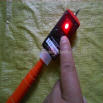 Baiding tester de tensiune înaltă/joasă, cu mâner izolat, indicator sonor și luminos, 220V, baterie LR44 3V