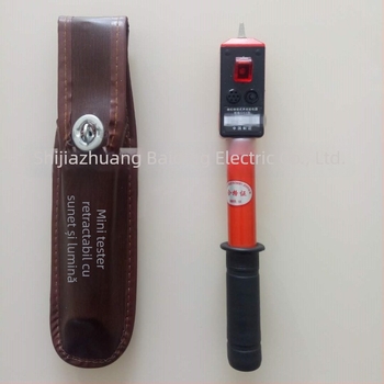 Baiding tester de tensiune înaltă/joasă, cu mâner izolat, indicator sonor și luminos, 220V, baterie LR44 3V