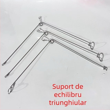 Stand de echilibru triunghiular, în formă de Y, din oțel, Marcă Other, pentru pescuit la mal