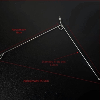 Stand de echilibru triunghiular, în formă de Y, din oțel, Marcă Other, pentru pescuit la mal