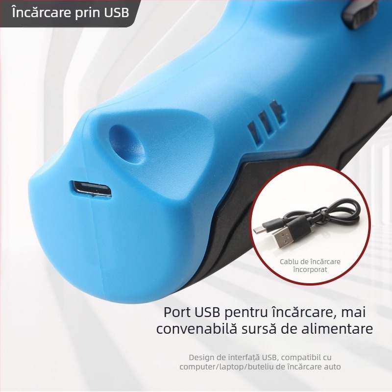 Foarfece electrice pentru materiale - Rat, pentru haine, interval de tensiune 110–220V, fără acțiune de lovire.