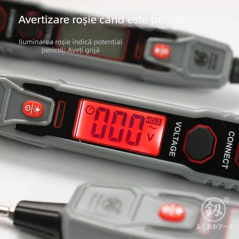 Tester digital de tensiune cu măsurare prin inducție și detectare multifuncțională a firelor întrerupte pentru electricieni