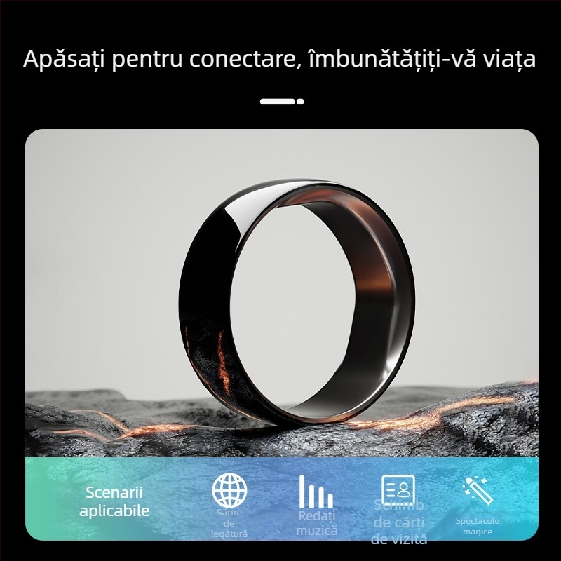 Inel ceramic NFC, personalizare, gravură cu laser, mai multe stiluri