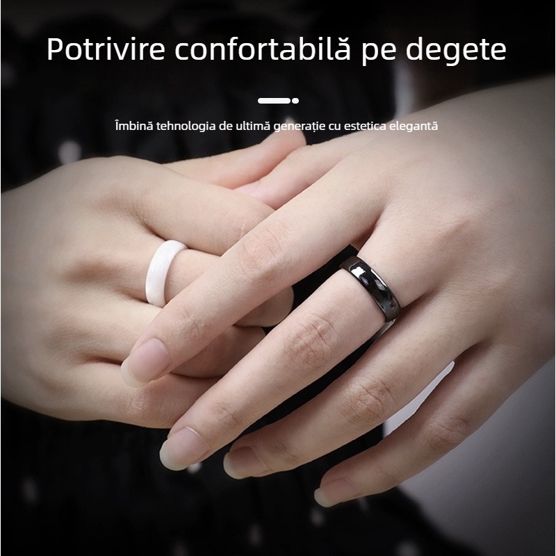 Inel ceramic NFC, personalizare, gravură cu laser, mai multe stiluri