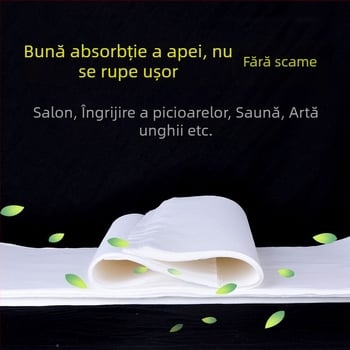 Prosop de unică folosință pentru picioare, țesătură nețesută, 40 g, plasă plată lată, Straw Xiang