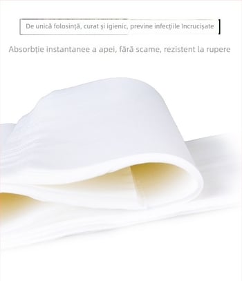 Prosop de unică folosință pentru picioare, țesătură nețesută, 40 g, plasă plată lată, Straw Xiang