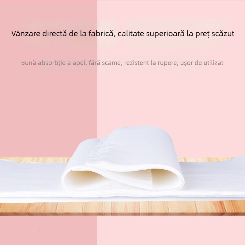 Prosop de unică folosință pentru picioare, țesătură nețesută, 40 g, plasă plată lată, Straw Xiang