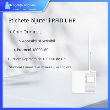 Etichetă RFID UHF pentru bijuterii, cip M730, distanță de citire 700, capacitate 128, viață de ștergere/scriere 100000, card pasiv