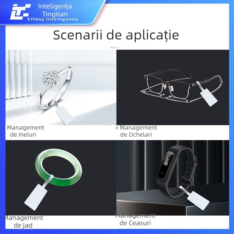 Etichetă RFID UHF pentru bijuterii, cip M730, distanță de citire 700, capacitate 128, viață de ștergere/scriere 100000, card pasiv
