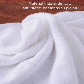 Prosop de unică folosință din fibre sintetice — 80% poliester, 20% poliamidă; țesătură simplă; 50–80 g; fire 150; personalizare disponibilă