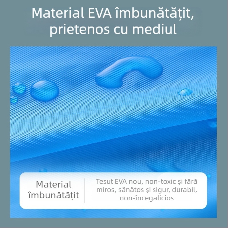 Pelerină de ploaie EVA, țesătură groasă, strat impermeabil cu adeziv PVC, pentru drumeții