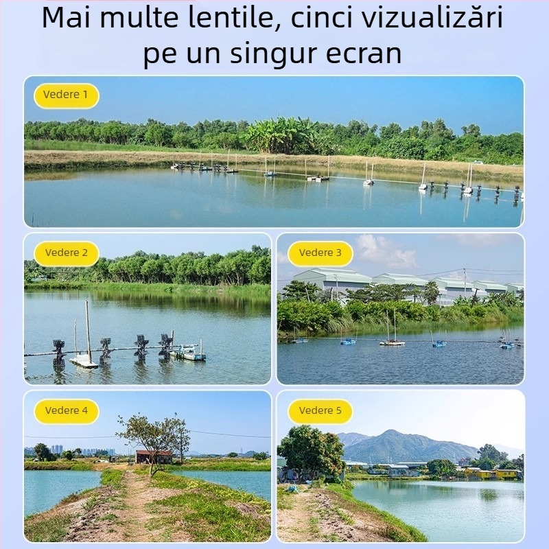 Cameră externă alimentată cu energie solară, 1080p, vedere pe timp de noapte, lentilă 6mm, rază peste 30 m, panou solar inclus