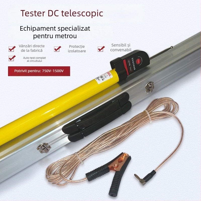 An Rong tester telescopic de tensiune DC pentru sistemele de alimentare feroviară, 1500 V DC