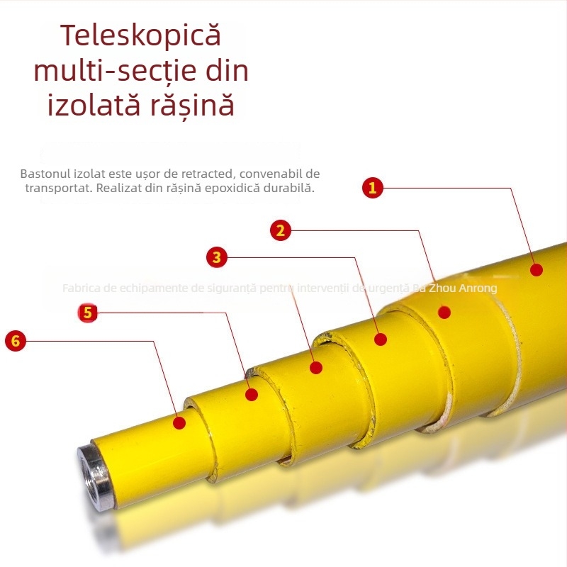 An Rong tester telescopic de tensiune DC pentru sistemele de alimentare feroviară, 1500 V DC